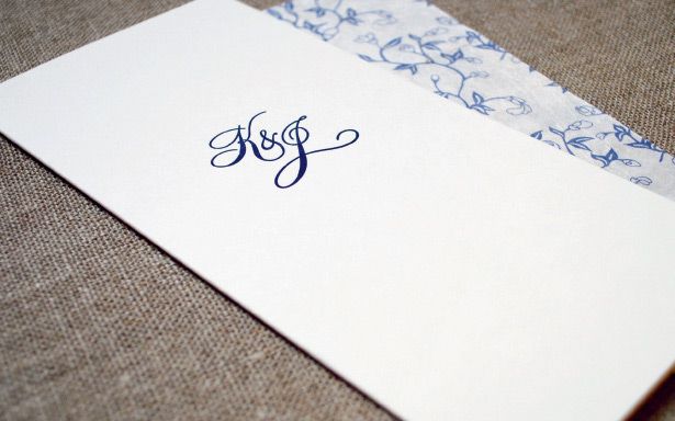 Simple classic wedding invitations